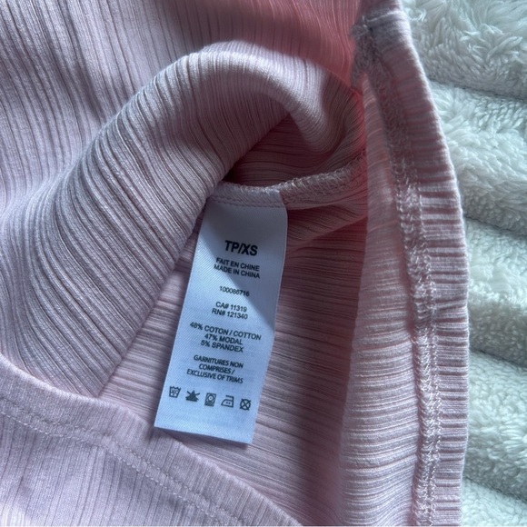 Womens XS Garage Myla Scoop Blush Pink Lace Detail Short Sleeve Top - Picture 3 of 6